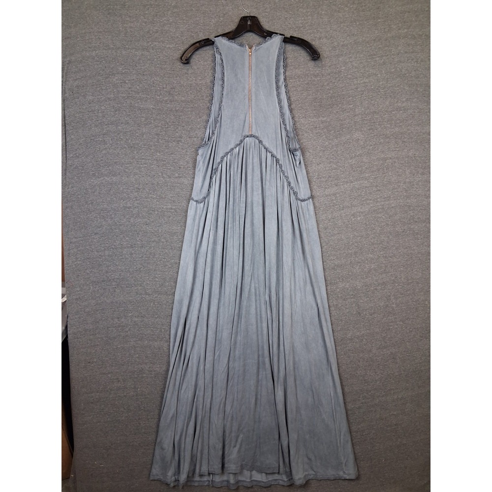 POL Womens Dress L Blue Babydoll Maxi Ethereal Whimsical Fairy Grunge Romantic - Picture 7 of 10
